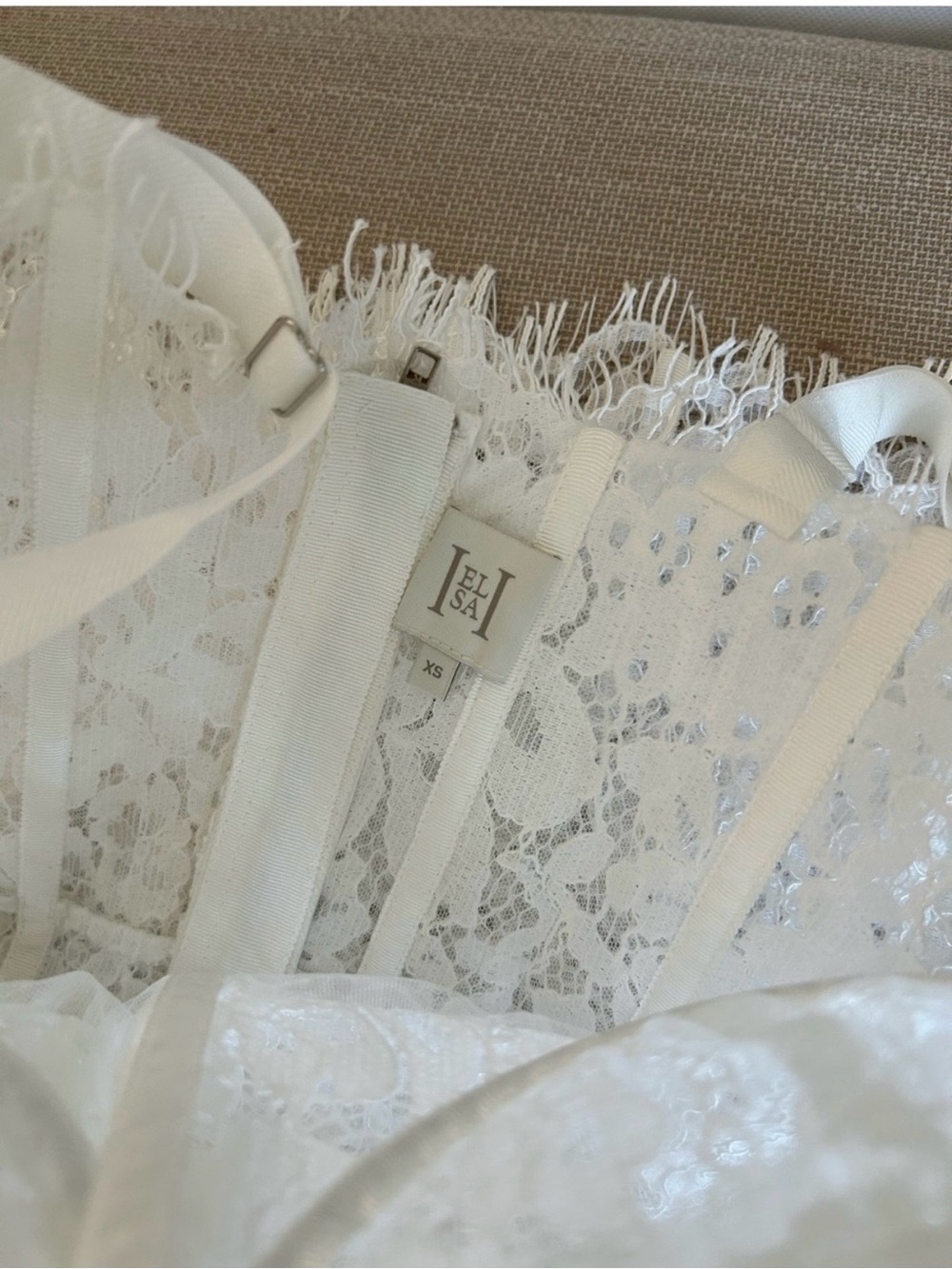 Helsa Lace Column Midi Dress - Picture 7 of 7